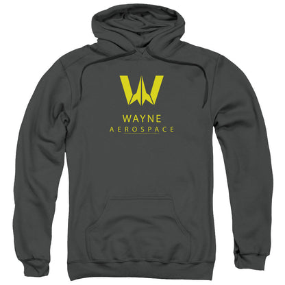 Justice League Movie Wayne Aerospace Mens Hoodie Charcoal Officially Licensed