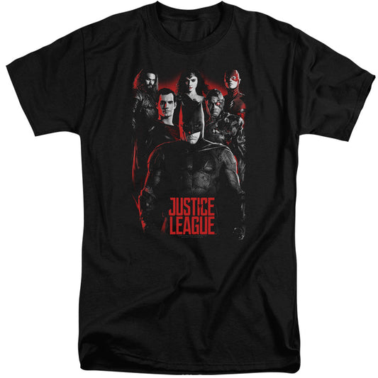 Justice League Movie The League Mens Tall T Shirt Black Officially Licensed