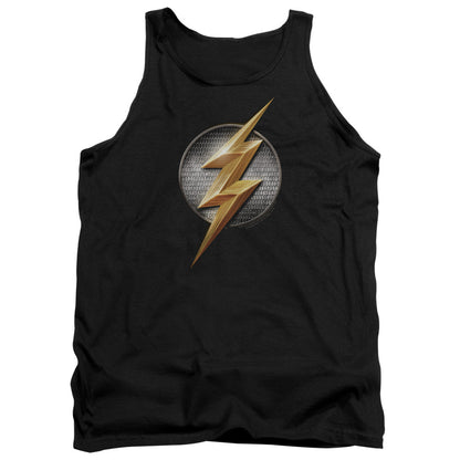 Justice League Movie Flash Logo Mens Tank Top Shirt Black Officially Licensed