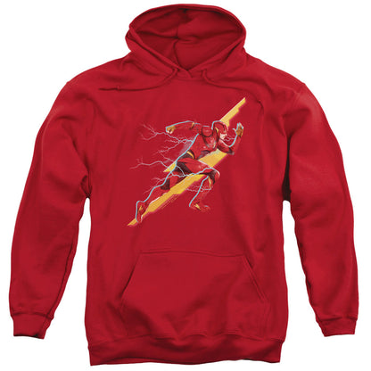 Justice League Movie Flash Forward Mens Hoodie Red Officially Licensed