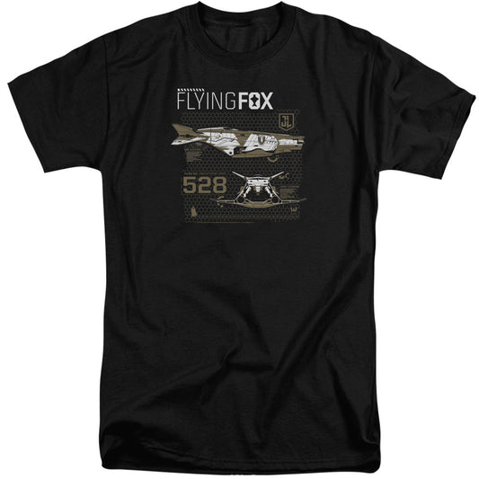 Justice League Movie Flying Fox Mens Tall T Shirt Black Officially Licensed