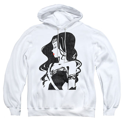 Justice League Movie Profile Mens Hoodie White Officially Licensed