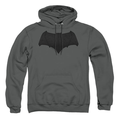 Justice League Movie Batman Logo Mens Hoodie Charcoal Officially Licensed