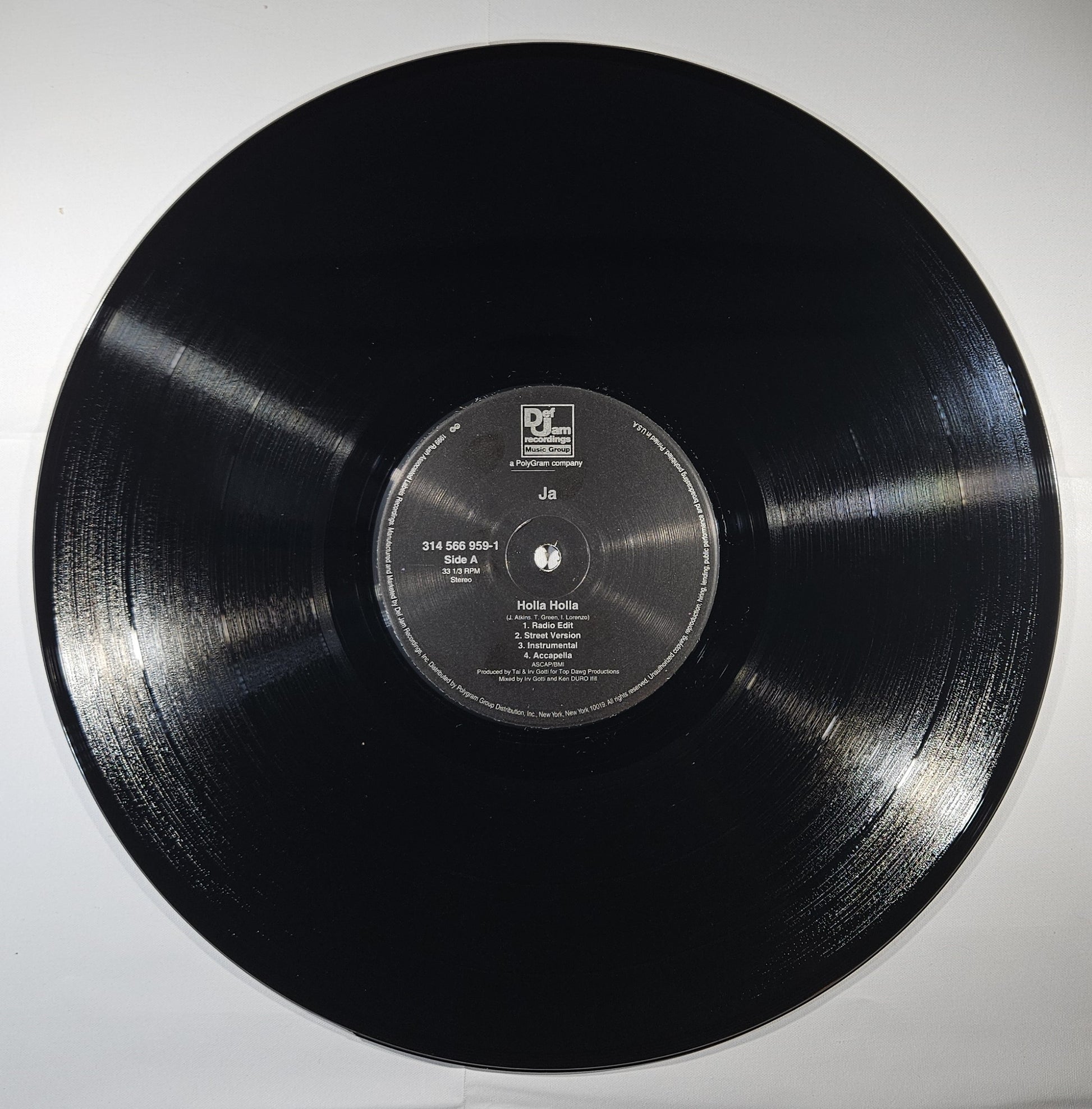 Ja Rule - Holla Holla / It's Murda [1999 Used Vinyl Record 12" Single]