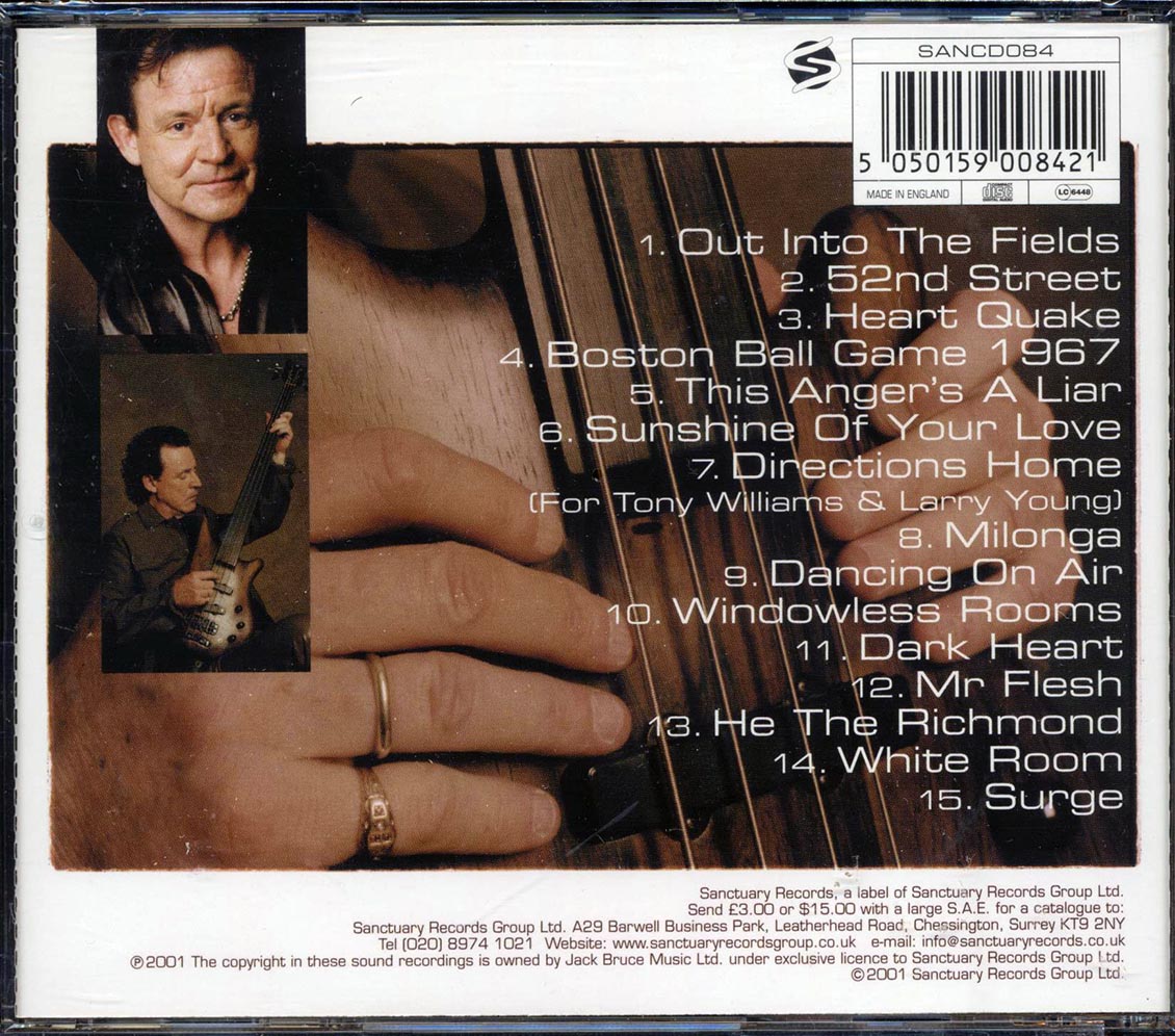 Jack Bruce - Shadows in the Air [2001 New CD]