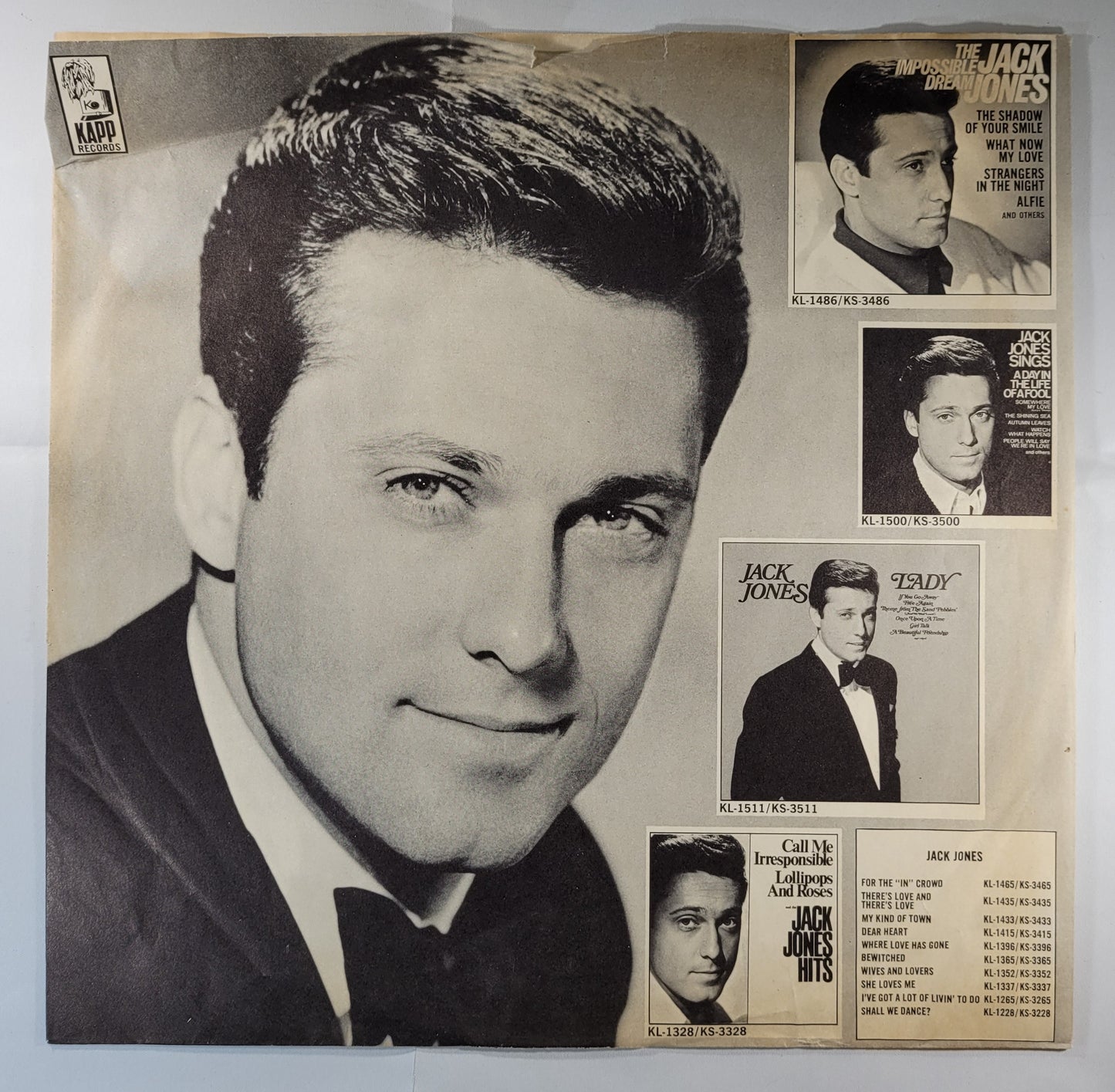 Jack Jones - The Impossible Dream [1966 Used Vinyl Record LP]