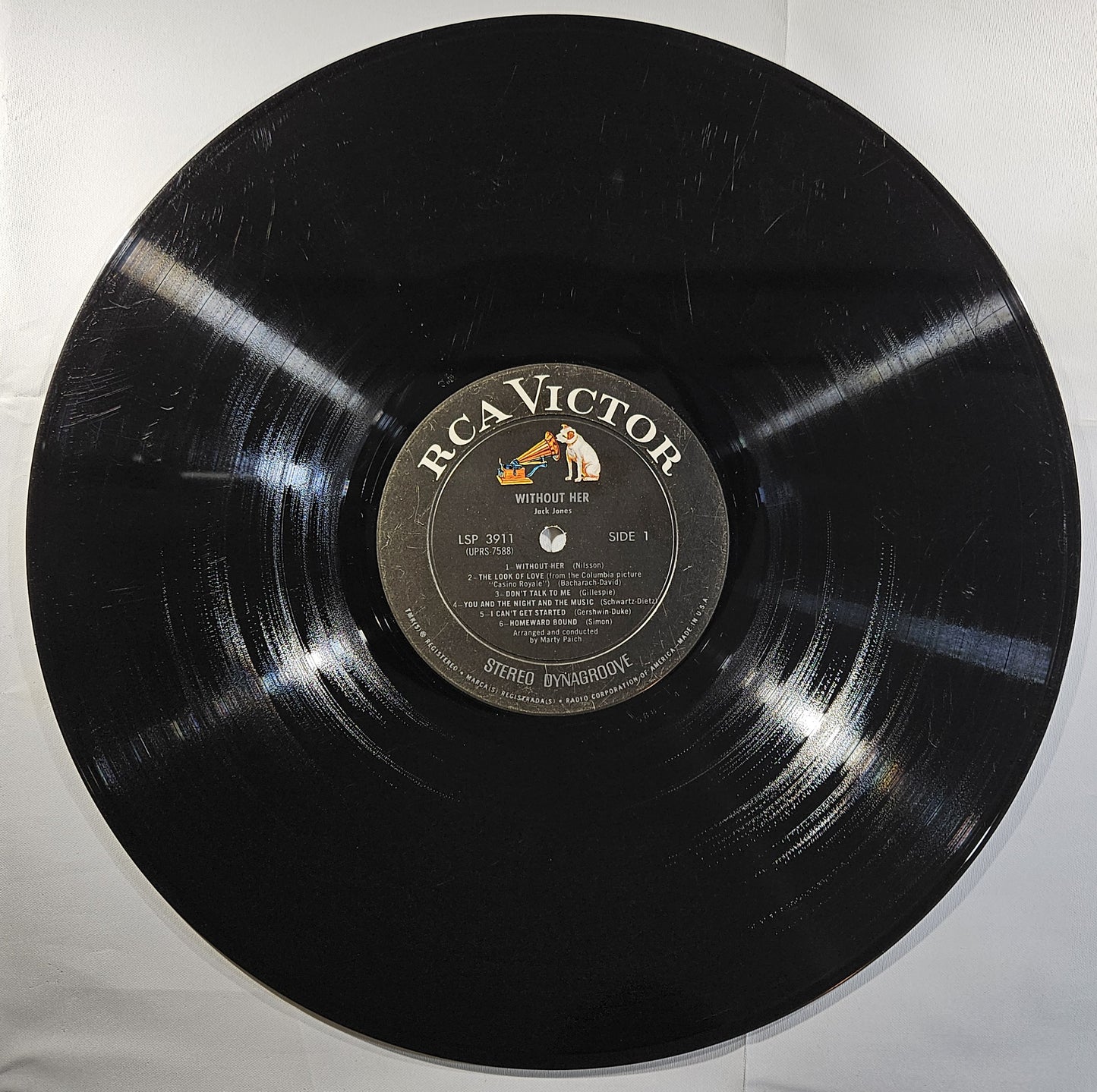 Jack Jones - Without Her [1969 Used Vinyl Record LP]