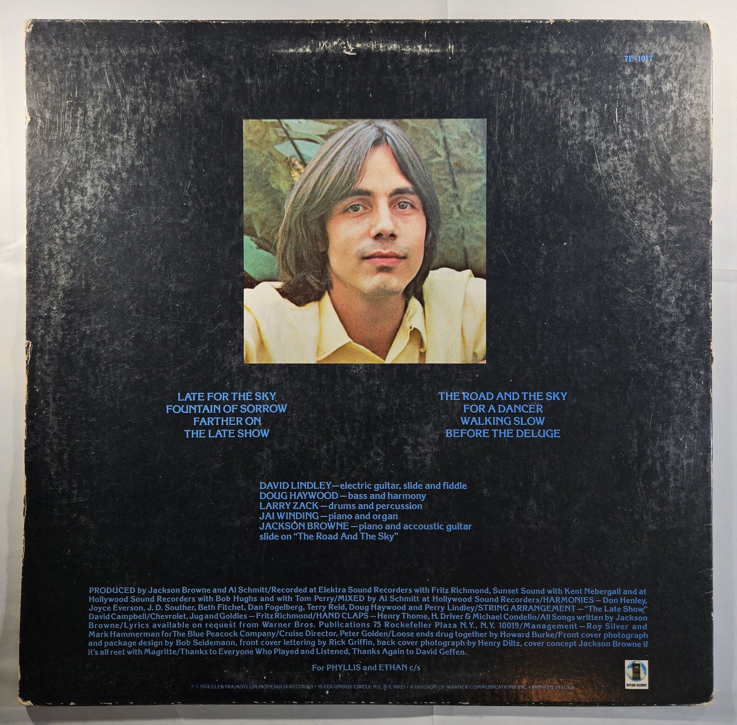 Jackson Browne - Late for the Sky [1975 Santa Maria] [Used Vinyl Record LP]