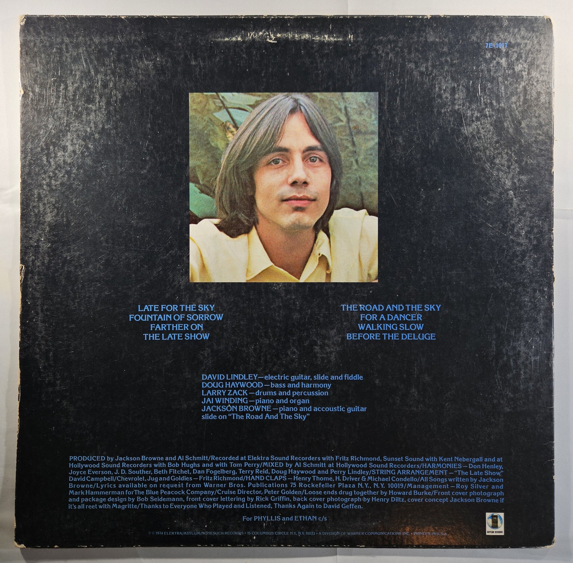 Jackson Browne - Late for the Sky [1975 Santa Maria] [Used Vinyl Record LP]