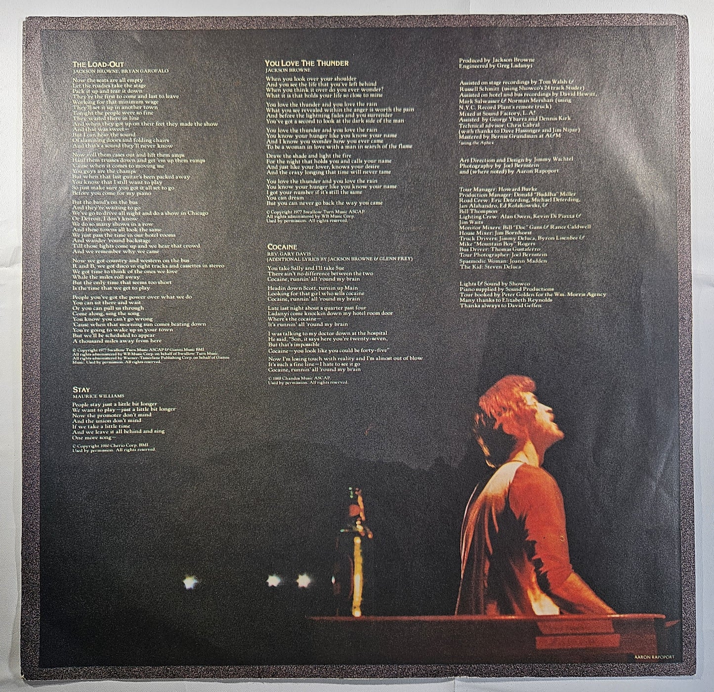 Jackson Browne - Running on Empty [1977 Compton Press] [Used Vinyl Record LP]