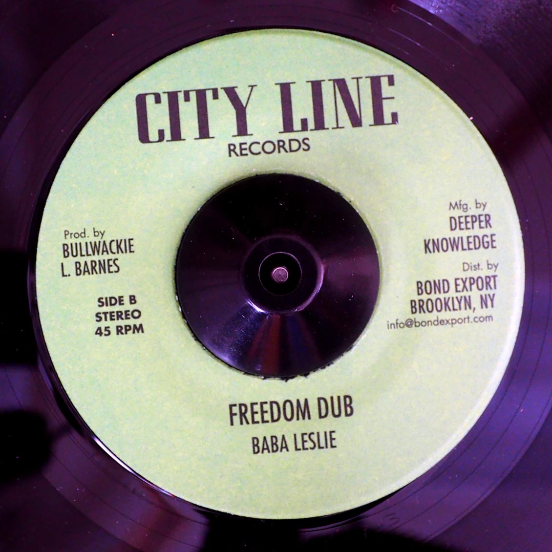 Jah I Maz - Freedom Is a Must / Baba Leslie - Freedom Dub [2013 Reissue] [New Vinyl Record 7" Single]