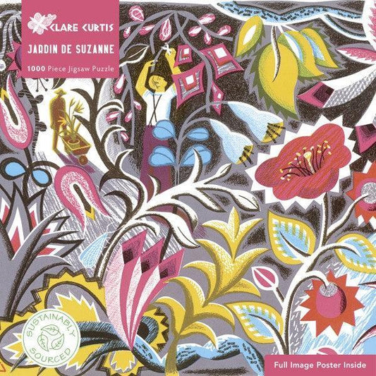 Jardin de Suzanne by Clare Curtis 1000 Piece Jigsaw Puzzle Flame Tree