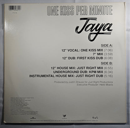 Jaya - One Kiss Per Minute [1990 Promo] [Used Vinyl Record 12" Single]