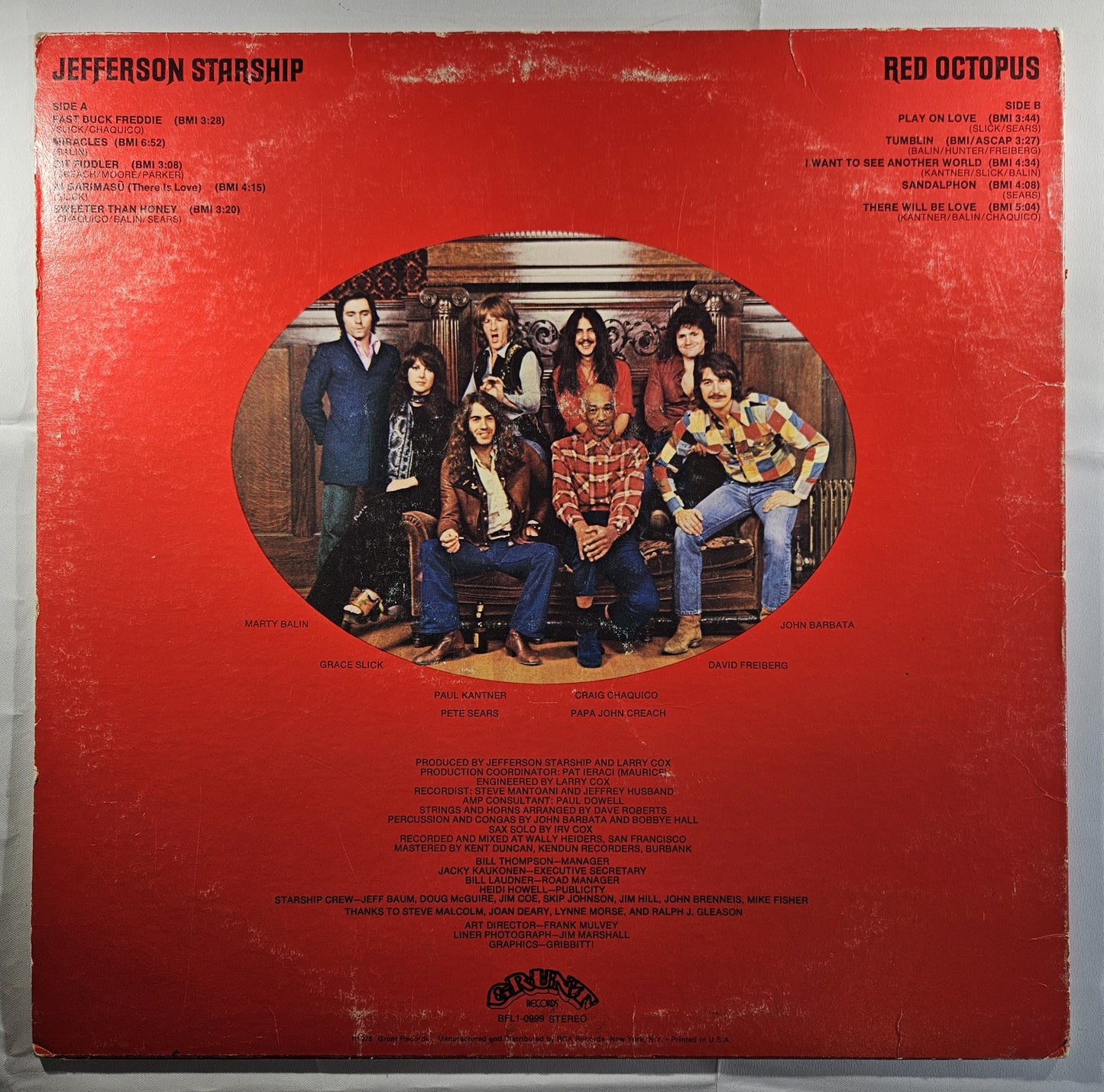 Jefferson Starship - Red Octopus [1975 Hollywood Pressing] [Used Vinyl Record LP]