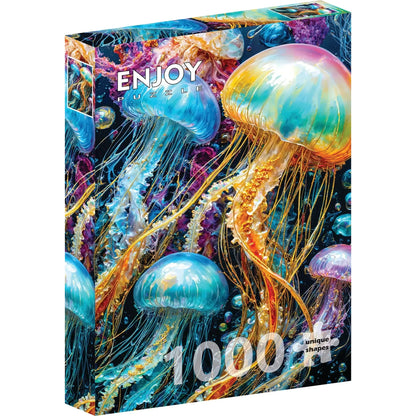 Jellyfish Glow 1000 Piece Jigsaw Puzzle Enjoy