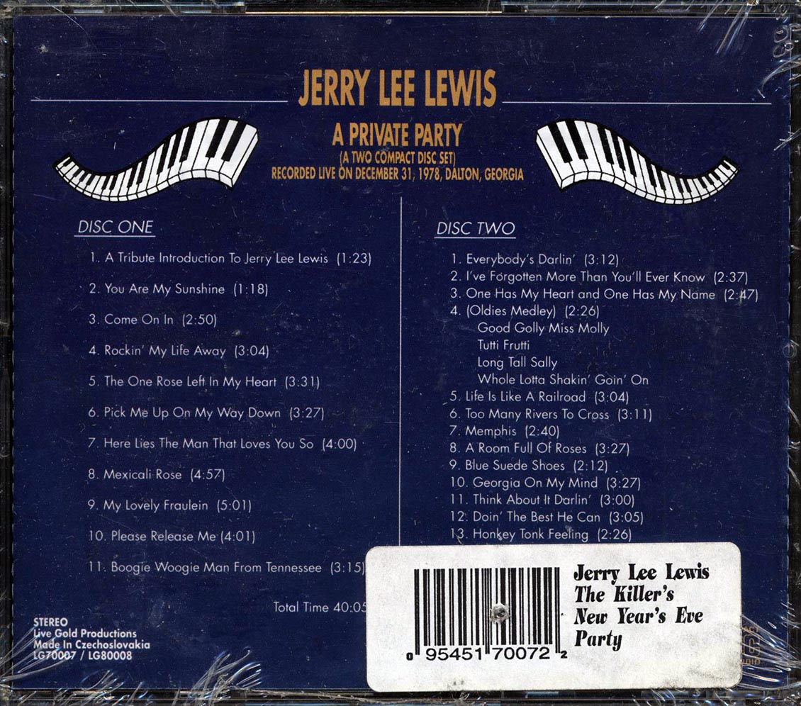 Jerry Lee Lewis - A Private Party [1992 Unofficial] [New Double CD]