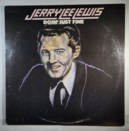 Jerry Lee Lewis - Doin' Just Fine [1982 Compilation] [Used Vinyl Record LP]