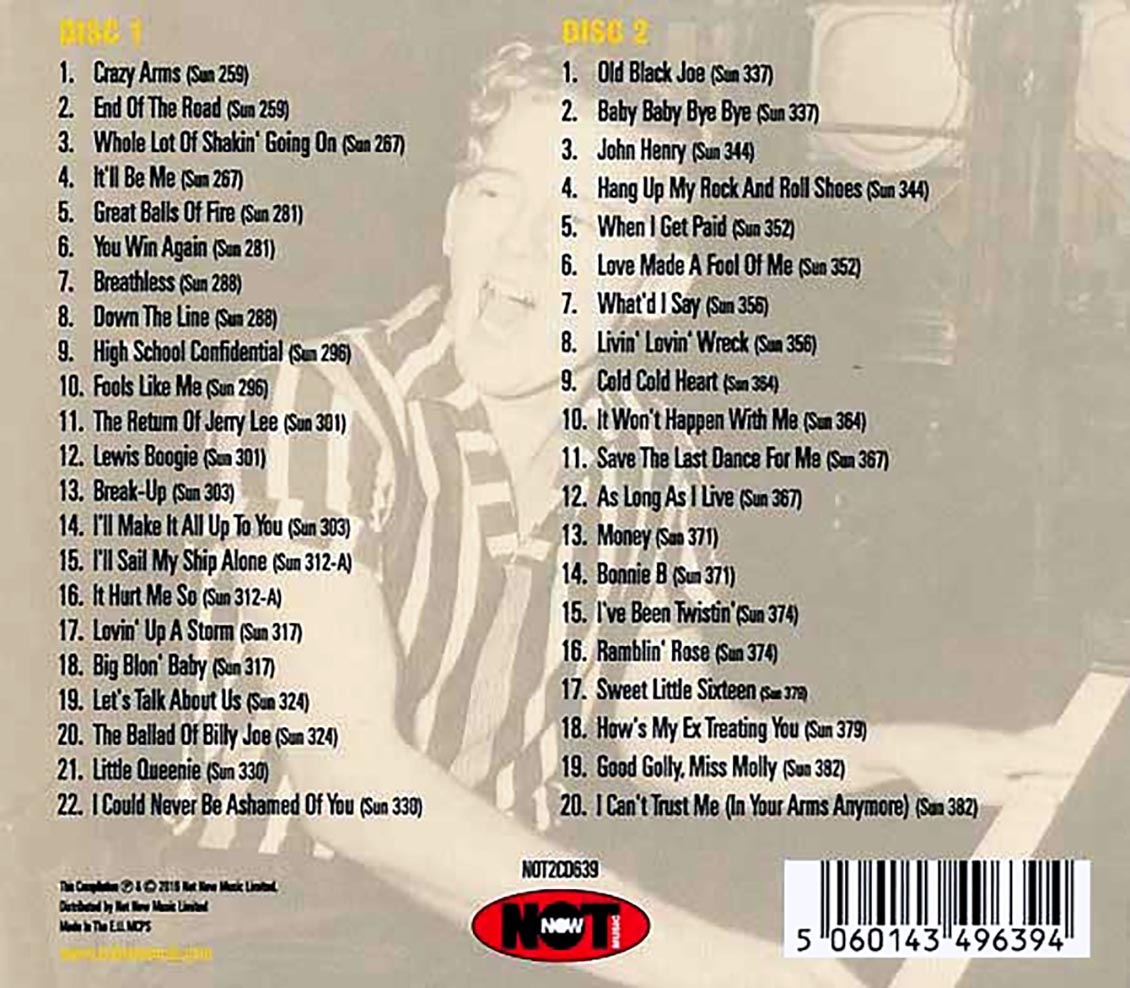 Jerry Lee Lewis - The Sun Singles Collection [2016 Compilation] [New Double CD]