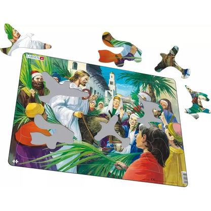 Jesus Entering Jerusalem 33 Piece Tray Jigsaw Puzzle Larsen