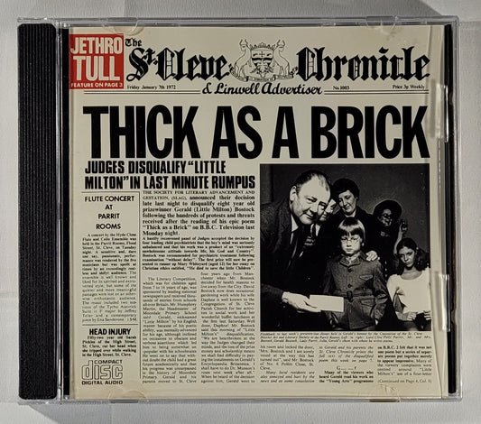 Jethro Tull - Thick as a Brick [1992 Reissue Club Edition] [Used CD] [B]