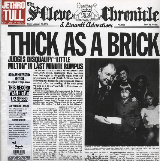 Jethro Tull - Thick as a Brick [2022 50th Remix Reissue] [New Vinyl Record LP]