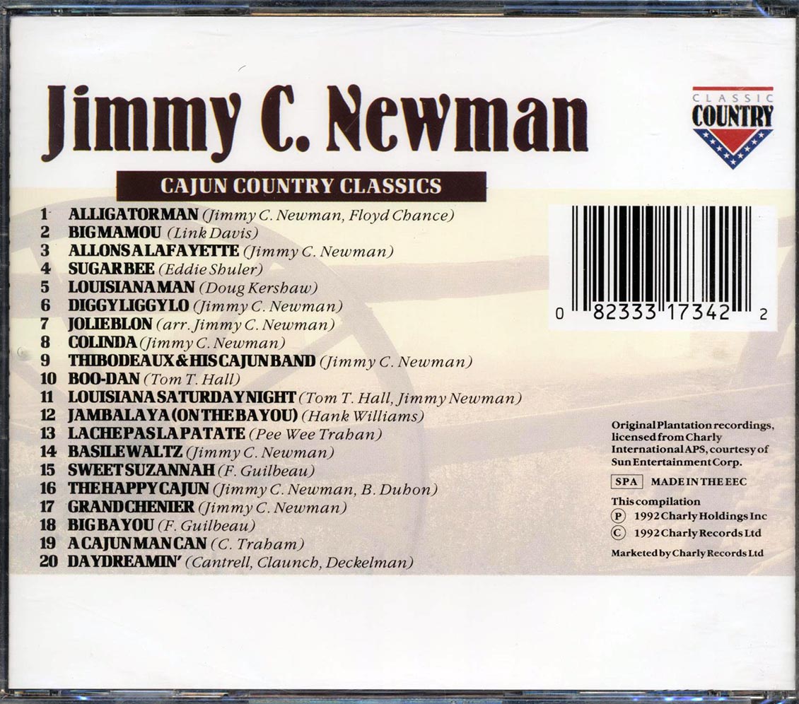 Jimmy C. Newman - Cajun Country Classics [1992 Compilation] [New CD]