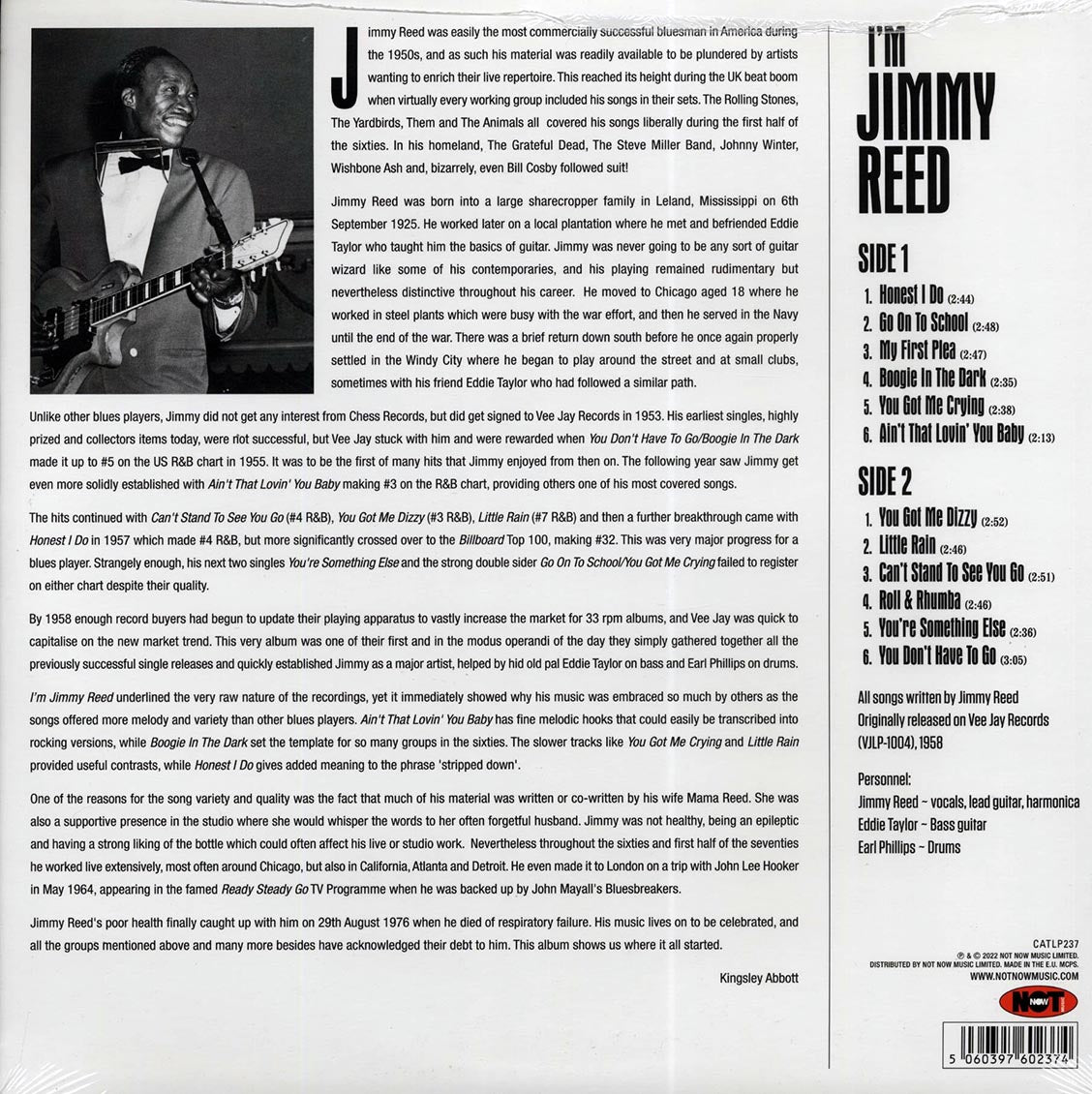 Jimmy Reed - I'm Jimmy Reed [2022 Reissue Mono 180G ] [New Vinyl Record LP]