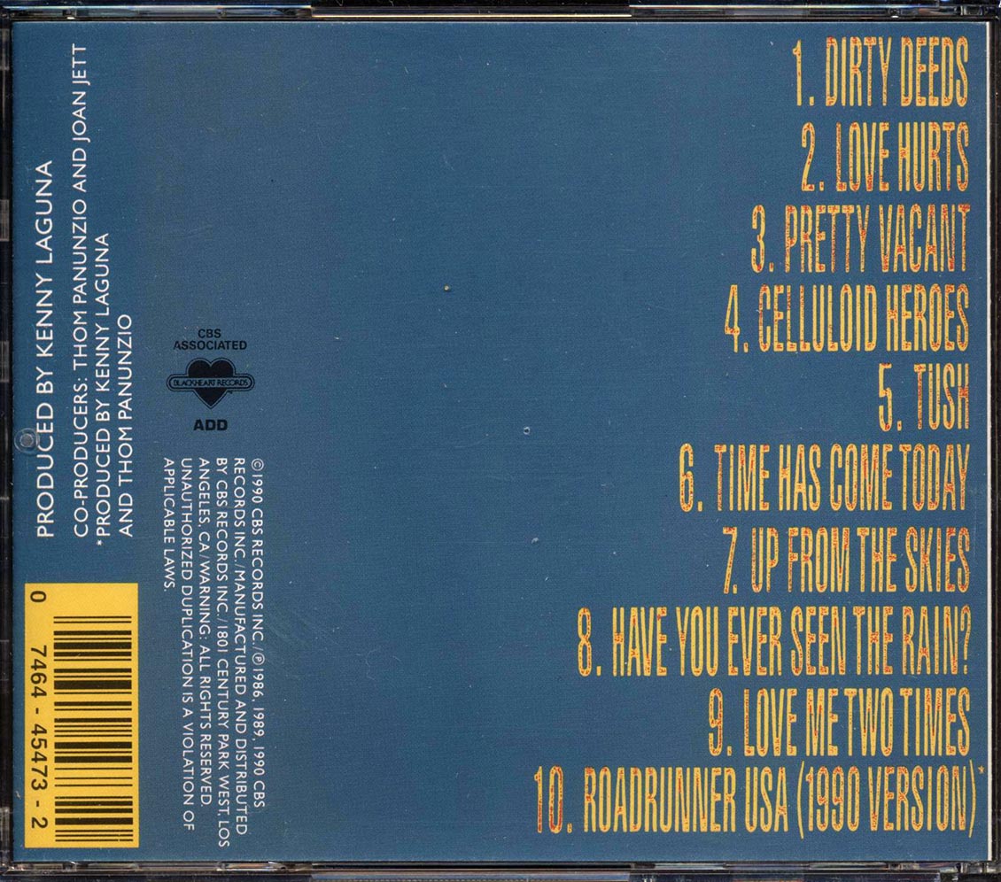 Joan Jett - The Hit List [1990 New CD]