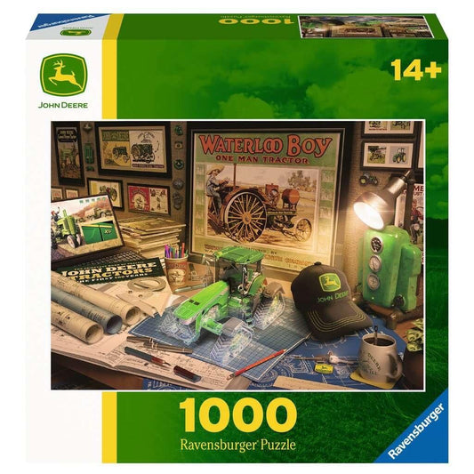 John Deere Work Desk 1000 Piece Jigsaw Puzzle Ravensburger