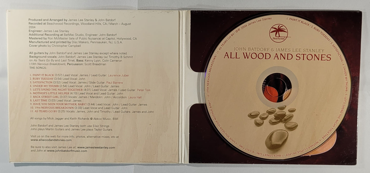 John Batdorf & James Lee Stanley - All Wood and Stones [2004 Used CD]