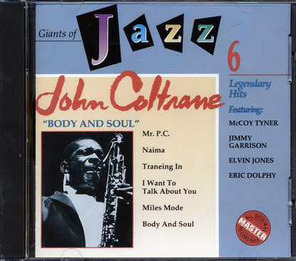 John Coltrane - Body and Soul: Giants of Jazz 6 [1991 Compilation Remastered] [New CD]