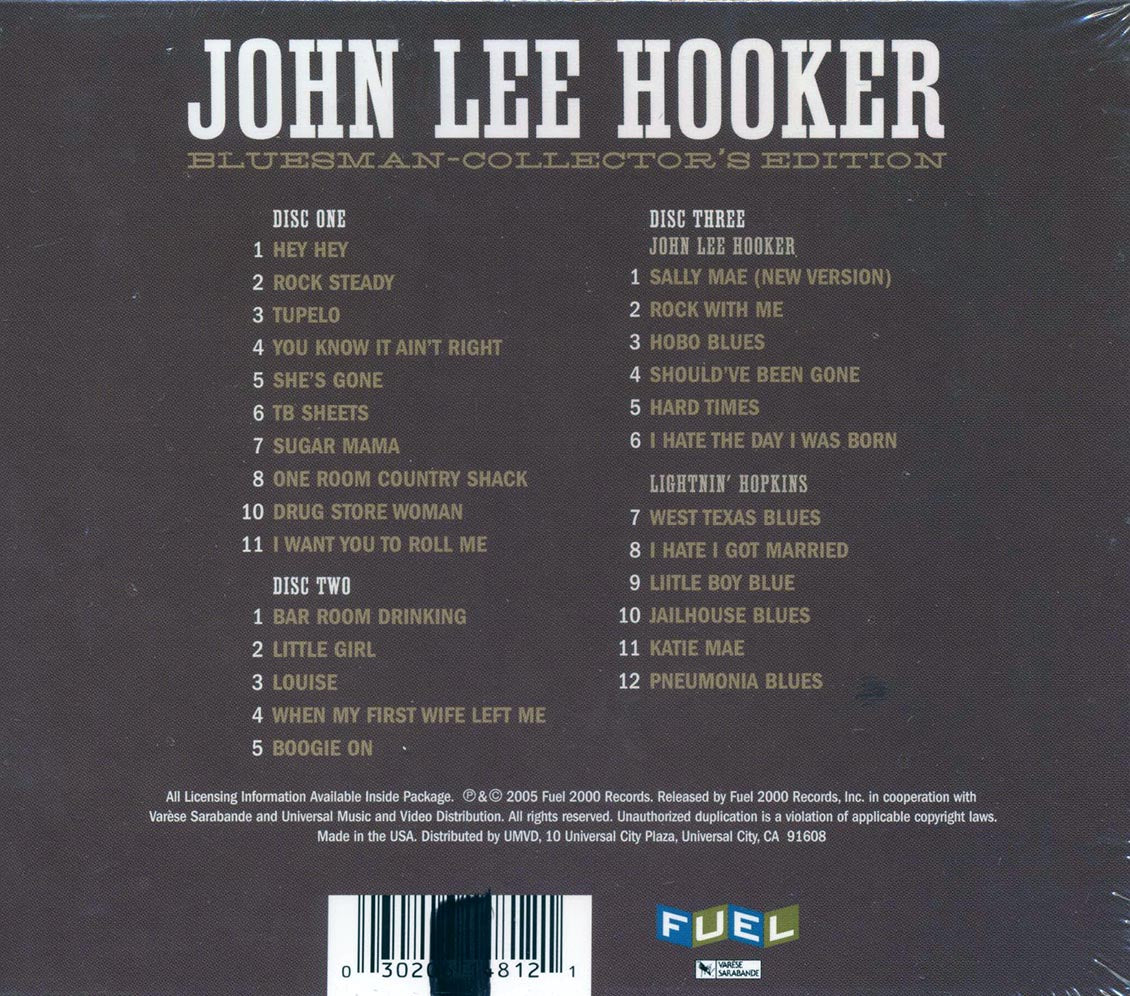 John Lee Hooker - Bluesman (Collector's Edition) [2005 New Triple CD]