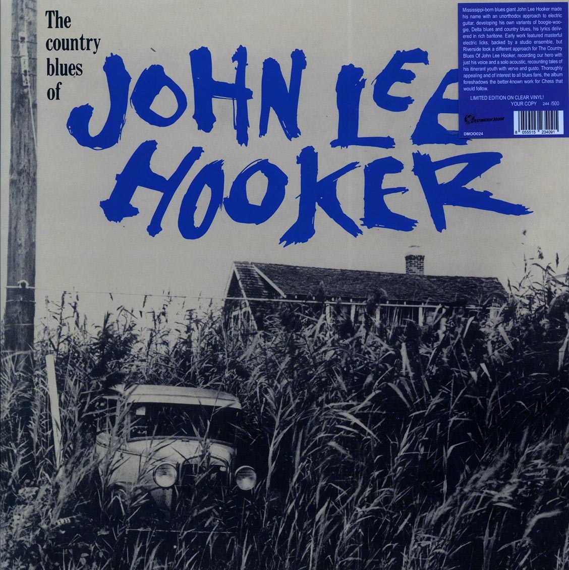 John Lee Hooker - The Country Blues of John Lee Hooker [2023 Reissue Limited Numbered Clear] [New Vinyl Record LP]