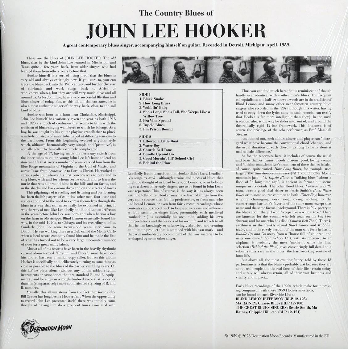 John Lee Hooker - The Country Blues of John Lee Hooker [2023 Reissue Limited Numbered Clear] [New Vinyl Record LP]