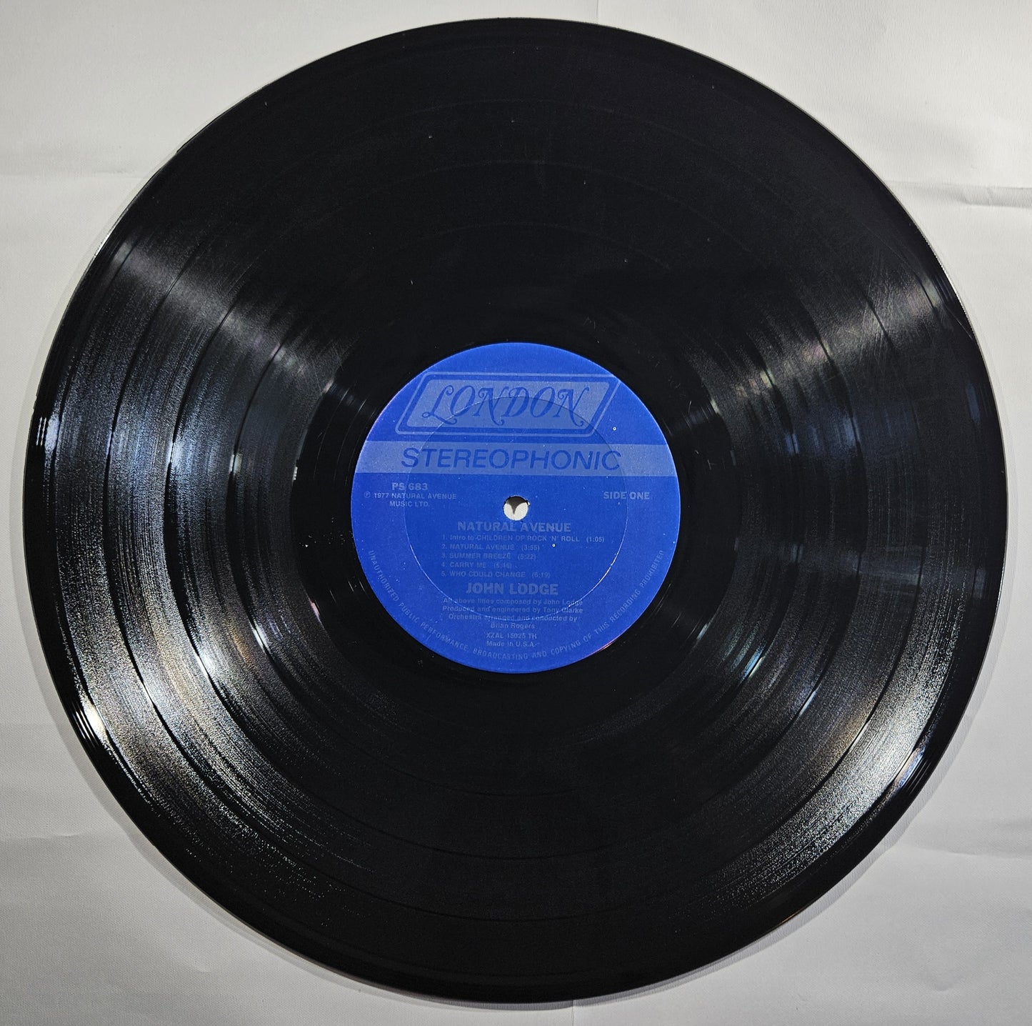 John Lodge - Natural Avenue [1977 Terre Haute Pressing] [Used Vinyl Record LP]