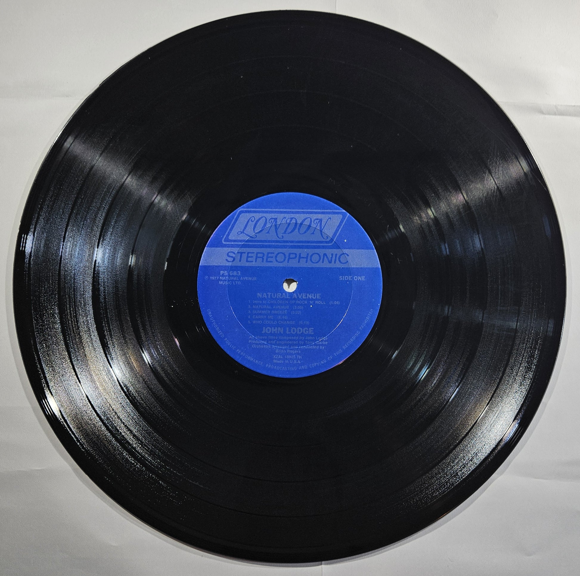 John Lodge - Natural Avenue [1977 Terre Haute Pressing] [Used Vinyl Record LP]