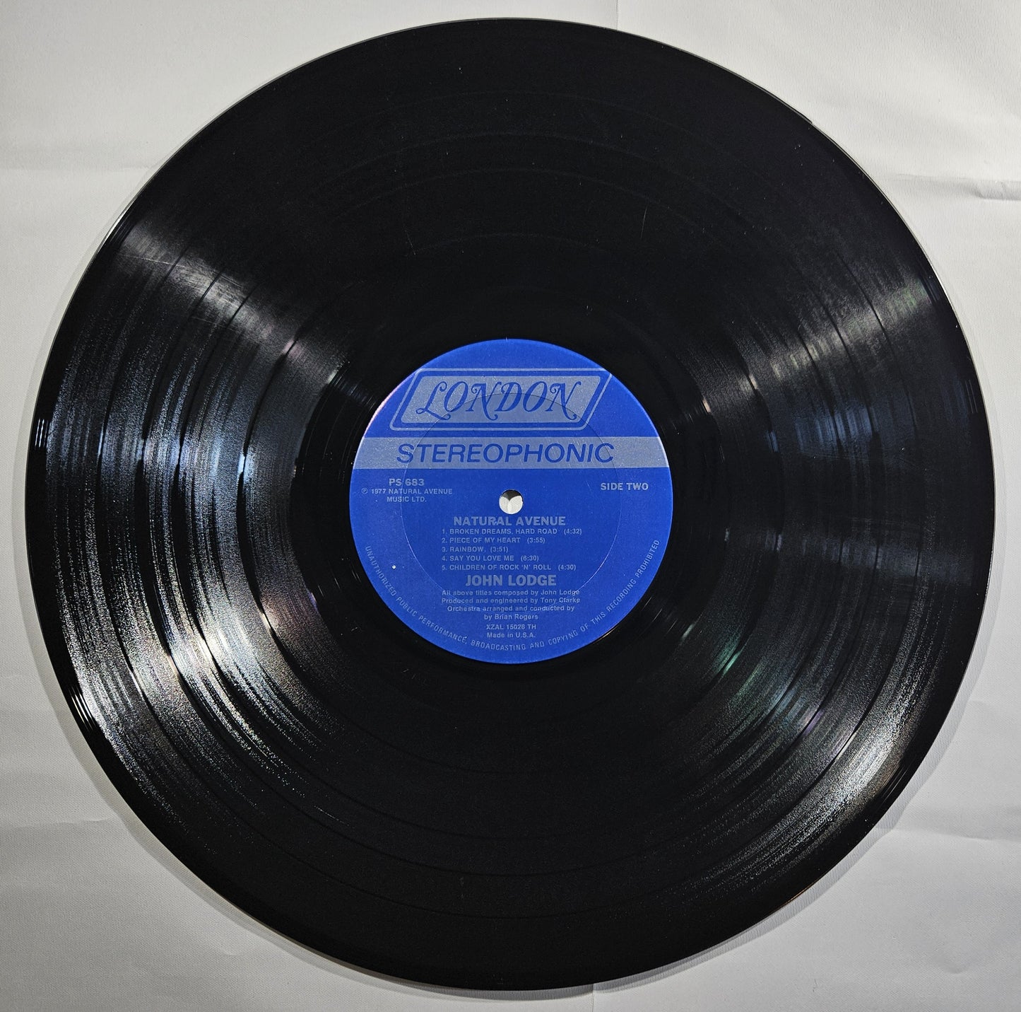 John Lodge - Natural Avenue [1977 Terre Haute Pressing] [Used Vinyl Record LP]