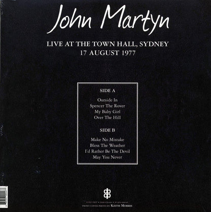 John Martyn - Live at The Town Hall, Sydney 17 August 1977 [2021 Unofficial] [New Vinyl Record LP]