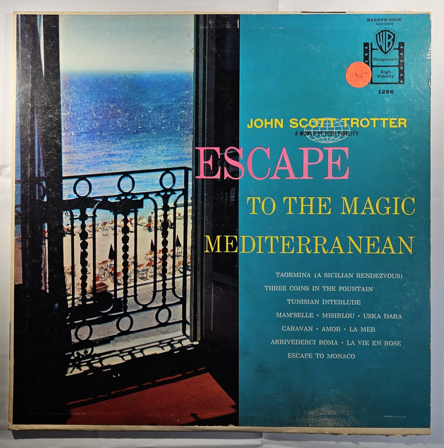 John Scott Trotter and His Orchestra - Escape to the Magic Mediterranean [1959 Used Vinyl Record LP]
