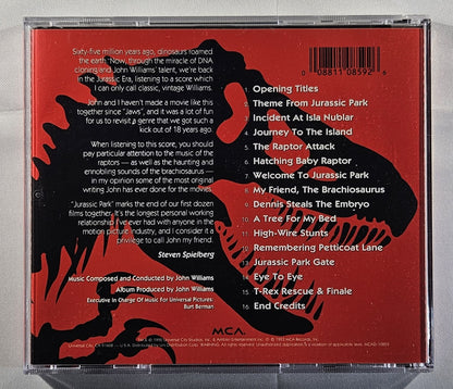 John Williams - Jurassic Park (Original Motion Picture Soundtrack) [1993 Used CD]