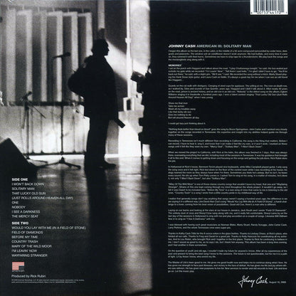 Johnny Cash - American III: Solitary Man [2022 Reissue 180G] [New Vinyl Record LP]