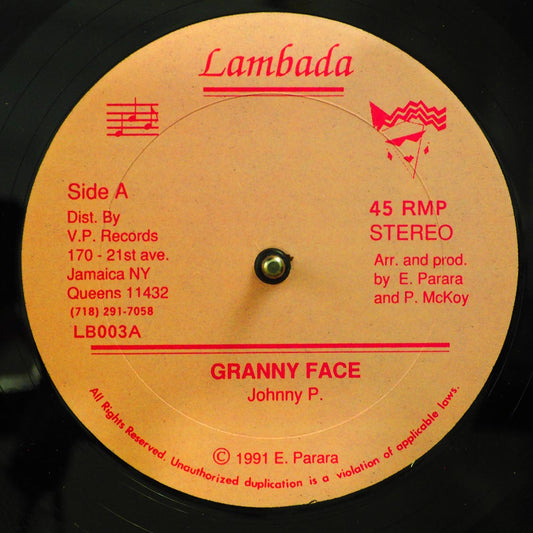 Johnny P - Granny Face / Tuffist - Mary [1991 New Vinyl Record 12" Single]