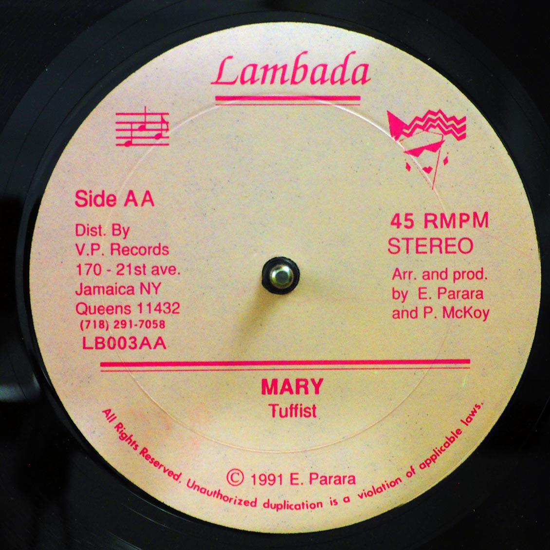 Johnny P - Granny Face / Tuffist - Mary [1991 New Vinyl Record 12" Single]