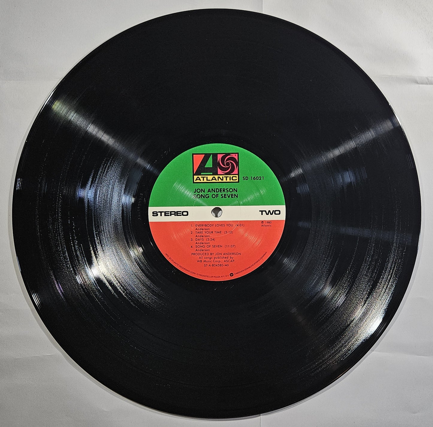 Jon Anderson - Song of Seven [1980 Promo Monarch Pressing] [Used Vinyl Record LP] [B]