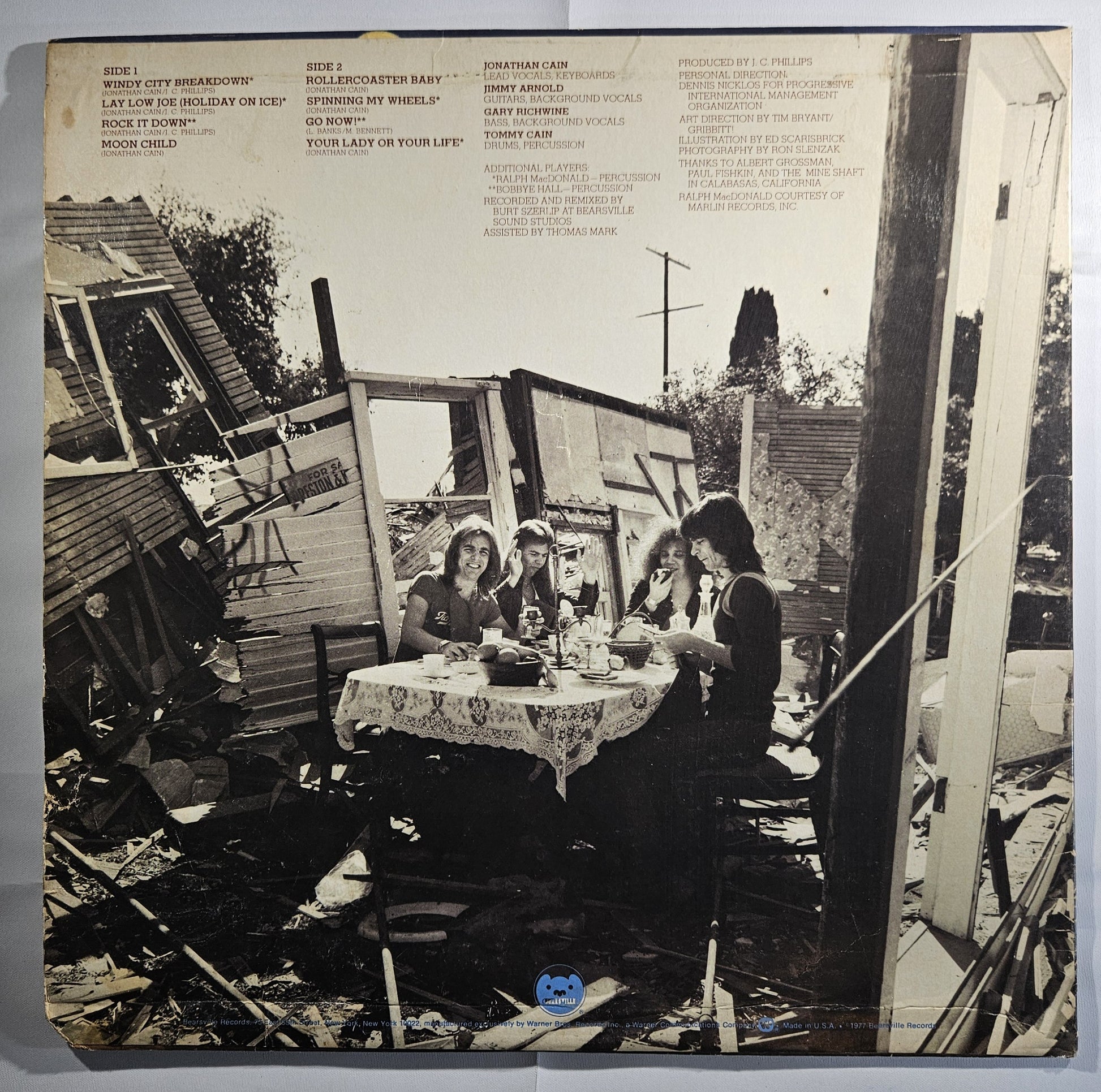 Jonathan Cain Band - Windy City Breakdown [1977 Used Vinyl Record LP]