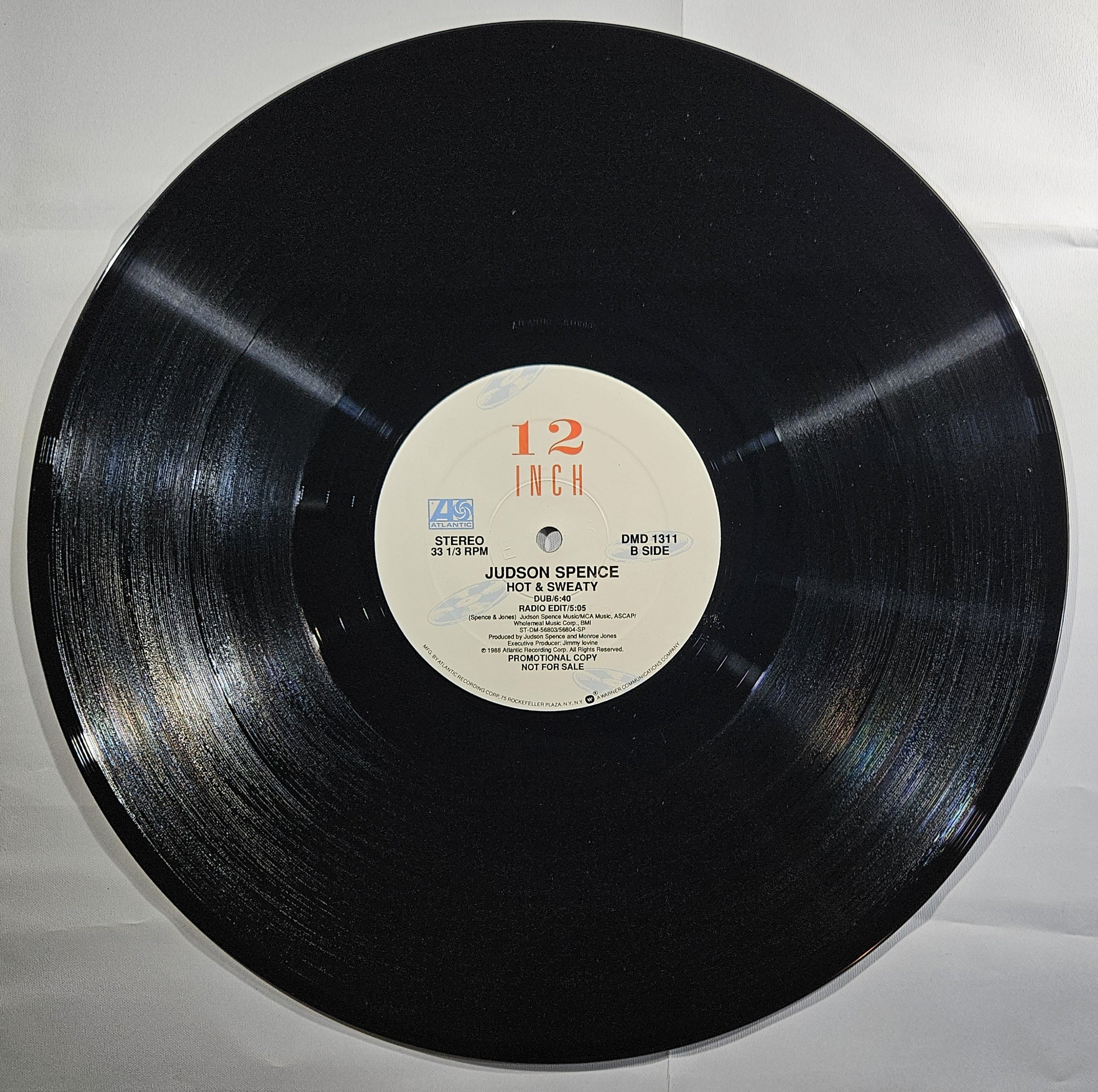 Judson Spence - Hot & Sweaty [1988 Promo] [Used Vinyl Record 12" Single]