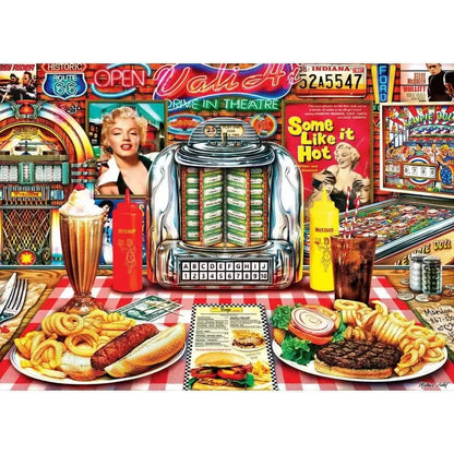 Jukebox Jive Flashbacks 1000 Piece Jigsaw Puzzle MasterPieces