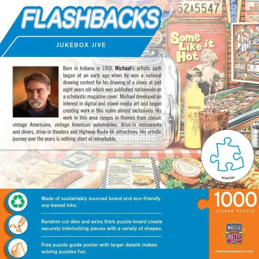 Jukebox Jive Flashbacks 1000 Piece Jigsaw Puzzle MasterPieces