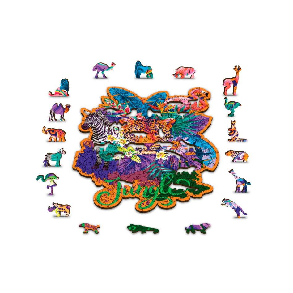 Jungle 300 Piece Wood Jigsaw Puzzle Wooden City