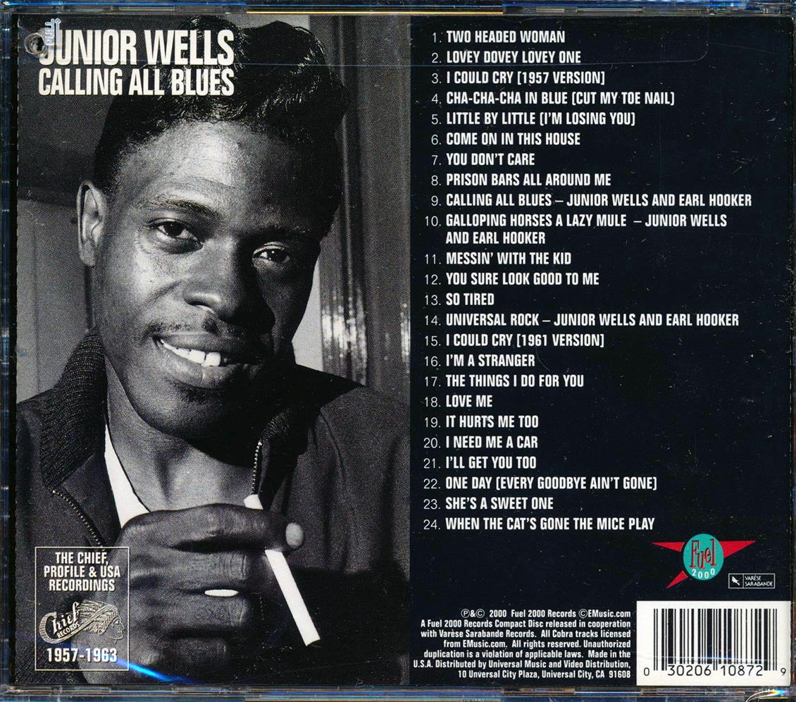 Junior Wells - Calling All Blues [2000 Compilation] [New CD]